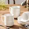 Caneca de Cerâmica Xícara de Café Estilo Europeu Criativo Esmalte Reativo de Forno Escritório Alto Valor Caneca de Leite Venda Quente Transfronteiriça