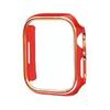 Para Apple Watch 6iwatch7 funda protectora galvanizada de dos colores funda de PC media cubierta funda applewatch se