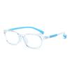 Óculos TRD-109 anti-luz azul para crianças meninos e meninas estudantes do ensino fundamental moda coreana armação para miopia silicone 4-14 anos