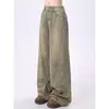 Jeans Fluidos que Cubren las Caderas y Favorecen la Figura, Haciéndote Ver Más Alta, Cómodos y Versátiles, con un Diseño de Degradado Azul Vintage que Estiliza y Favorece la Figura