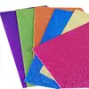 Hoja de Eva con Adhesivo, Papel Esponjoso de Colores con Purpurina A4, Pegatinas de Esponja con Purpurina, Papel para Manualidades DIY Infantil