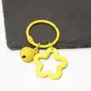 Llavero Transparente de Acrílico Personalizado Color Caramelo Estrella de Cinco Puntas Campana Lindo Accesorio Colgante para Mochila Bolsos de Pareja