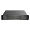 Estoque de fábrica 420mm canal duplo placa grande controle industrial chassi 2U servidor de energia armazenamento monitoramento 3 compartimentos de ventoinha Preto