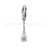 Argola de Orelha F136 de Titânio Jiangtai com Pingente de Zircônia Quadrada Gota d'Água Marquise Piercing Corporal de Liga de Titânio G23 Joias Brincos