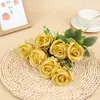 7 Cabeças Rosa Pérola Estilo Outono Cena de Casamento Sala de Estar Buquê Enfeites Flores Artificiais Fabricantes de Comércio Exterior Atacado Flores Artificiais