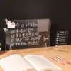 Tablero de Escritura Transparente Acrílico Simple de Escritorio Estudiante Universitario Oficina Taquigrafía Tablero de Mensajes Tablero de Notas para Reuniones
