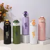 Taza de Acero Inoxidable de Alto Valor 316 para Doble Popote, Unisex, Portátil para Exteriores, Taza Térmica Deportiva con Tapa de Rebote