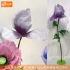 Flores artificiales de amapola de gran tamaño, combinación de flores de papel hechas a mano, flor de moda para redes sociales, centro comercial meichen, escena de boda, decoración de flores de papel