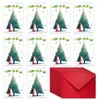 Transfronteiriço Novo Conjunto de 10 Peças/Conjunto Cartão de Saudação de Natal Grande Tamanho Conjunto de Envelopes Cartão de Bênção de Feriado Presente