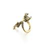 Anillo de comida abierta con personalidad europea y americana, soporte para cigarrillos para personas de la marea, joyería de mano, anillo de dragón matón, soporte para cigarrillos para hombres, comercio exterior al por mayor