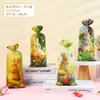 Saco de embalagem de doces de Páscoa, sacola de presente, sacola de lembrancinha de festa de doces e biscoitos, saco OPP plano transfronteiriço com arame de amarração