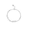Pulseira de cobre de prata de lei S999 design de nicho alta qualidade para meninas simples nova tendência de joias de vento frio verão