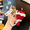 Ramo para el Día del Maestro, Llavero de Flor Sostenido a Mano, Producto Terminado de Ganchillo de Flor Artificial Rosa, Regalo Creativo, Regalo para el Día del Maestro