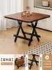 Mesa Plegable, Mesa Pequeña Portátil para Apartamentos de Alquiler, Mesa de Comedor para el Hogar, Mesa Cuadrada, Mesa Pequeña para Montar Puestos