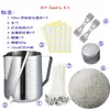 Kit de Herramientas para Hacer Velas DIY Cera de Abeja Blanca Taza para Derretir Cera Frasco de Cera Combinación Padre-Hijo Kit Casero de Velas Aromáticas de Aromaterapia