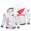 Primavera y Otoño Comercio Exterior Dao Transfronterizo Nuevo Estilo Logo de Coche Impresión 2D Chaqueta de Hombre con Cuello Alto y Cremallera Uniforme de Béisbol Deportivo Informal