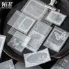 Papel de Ácido Sulfúrico Momo Tira Larga con Líneas Prensadas Papel de Material, Serie de Esquinas de Papel Blanco Liso, Papel de Fondo para Diario Vintage