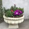 Vaso de Flores Grande Estilo Europeu Romano Coluna Jardim Adereços Vintage Pátio Jardim Villa Entrada Piso Suporte Vaso de Flores Grande