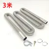 Calentador de estacionamiento calentador diésel tubo de escape de acero inoxidable tubo de escape extendido silenciador accesorios juego completo
