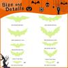 3D luminoso grande morcego Halloween verde vermelho adesivos de festa de fim de ano adesivos de parede decoração de carnaval amazonas