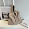 Bolsa de ombro de grande capacidade, bolsa de palha popular transfronteiriça para mulheres, nova bolsa tote no atacado, bolsa de algodão de alta qualidade para mulheres