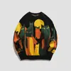 Novedad Otoño e Invierno 2022 Moda Nacional Gato de Dibujos Animados Prendas de Punto para Hombres y Mujeres Holgadas Marca Trbottomy Prendas de Punto Ropa Interior Chaquetas de Pareja