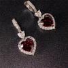 Transmisión en vivo nuevo estilo imitación natural suizo Topacio azul anillo colgante pendientes pendientes de granate de Mozambique