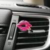 Clipe de perfume para carro transfronteiriço criativo Diamante clipe de aromaterapia para saída de ar condicionado do carro acessórios de carro Batom Lábios