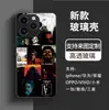 Fornecimento Exclusivo Transfronteiriço de Capas de Celular Retrato de Marca da Moda Adequadas para Iphone, Capa Dura Preta Anti-Queda de Alta Transparência, Atacado de Fábrica