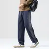 Calças Explorer Masculinas Primavera e Outono Novas Calças Casuais com Cordão Retas Largas Jovens Calças Longas Venda por Atacado Tendência