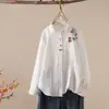 Colección Otoño 2026 Estilo Japonés Fresco Dibujos Animados Bordado Mariposa Holgada Camisa de Manga Larga para Mujer Cárdigan Venta al por Mayor