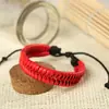 Accesorios Punk Joyería Tejida a Mano de Cuero de PU Moda Simple Europea y Americana Estilo Punk Pulsera de Moda