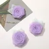 Super Fada Menina Malha Rosas Dobradas à Mão Broche Grampo de Cabelo DIY Capa de Celular Bolsa Acessórios de Vestuário Materiais Atacado