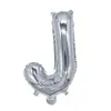 Globos de Foil Plateados de 16 pulgadas con Letras Inglesas A-Z y Números 0-9, Soportan Varios Conjuntos de Combinaciones de Globos de Papel de Aluminio