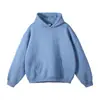 Nueva Sudadera con Capucha y Cremallera de Forro Polar Suelta de Hombro Caído de Color Sólido de Moda Otoño e Invierno para Hombres y Mujeres en Stock al por Mayor
