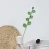 Hojas de Eucalipto Tejidas a Mano con Lana y Ramilletes, Adornos Decorativos para Sala de Estar y Oficina, Hojas de Cuatro Estaciones Tejidas con Lana
