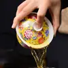 Tazón Recubierto de Esmalte Taza de Té Individual Cerámica Jingdezhen Kung Fu Juego de Té Tazón de Té Sancai Juego de Té Hogar Venta al por Mayor