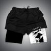 Pantalones cortos de playa de doble capa con estampado digital 3D de la serie Longzhu. Suministro caliente del comercio electrónico transfronterizo de Amazon.