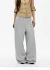 Calça de moletom casual retrô estilo americano, corte solto, calça longa unissex da moda, solta e fluida, calça casual versátil