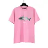 Versión Correcta de la Marca de Moda Pa, Camiseta de Manga Corta con Diseño de Oso sin Cabeza y Palmera, Estilo High Street, Oso de Peluche Estilo Ins, Camiseta Unisex para Pareja
