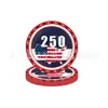 Fiesta del 250 Aniversario Americano Vajilla Desechable Rojo Azul Blanco Bandera Americana Fiesta Plato de Papel Servilleta Mantel Set