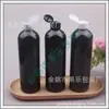 Botella de 400 ml con tapa abatible de mariposa, botella de detergente, botella dispensadora de loción, botella de champú y gel de ducha, botella PET redonda de hombros con tapa abatible