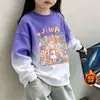 Sudadera de otoño para niña 2026 nuevo estilo suéter de otoño e invierno para niño de manga larga top casual moderno con estampado