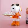 Luz Nórdica Luxo Snoopy Entrada Armazenamento de Entrada Chaves Bandeja de Doces Enfeites Sala de Estar TV Decorações para Casa