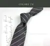 Corbata Gris y Negra para Hombre, Corbata de Algodón de Alta Gama Estilo Coreano Atada a Mano de Color Sólido Rayada para Mujer, Corbata Casual Estilo Británico Universitario sin Corbata