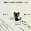 Adornos de Gato Lindos de Vidrio Hechos a Mano Gatito Mini Estilo Japonés Simulación Realista Lindos Puros Hechos a Mano Mayoreo
