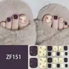 Adesivos para Unha do Pé Padrão Estéreo Zf Diamante de Imitação 3D Manicure Patch Impermeável Longa Duração Clareador Patch Completo para Unha do Pé Produto Acabado