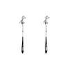 Nuevos Pendientes Triangulares de Clip Perla Vintage con Tachuelas de Diamante Estilo Chino Frescos y Elegantes, Sin Perforar, Pendientes Retro de Lujo Ligero de Gama Alta