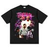 Transfronterizo Retro Hip-hop Breezy Chris Brown Estampada Camiseta de Manga Corta Pesado Manga Larga Cuello Redondo Sudadera con Capucha