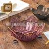 Cuenco creativo de pétalos de colores de Phnom Penh con forma de martillo y gota de lluvia, cuenco de vidrio para ensaladas de verduras y frutas para el hogar, venta al por mayor